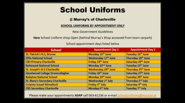 School Uniforms @ Murray’s of Charleville