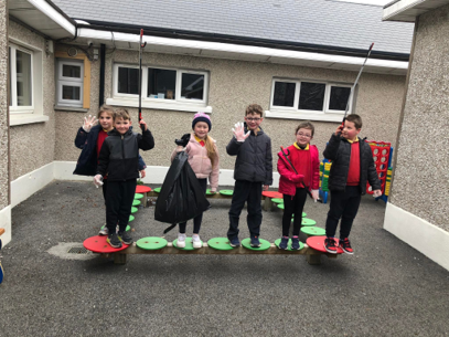 Lots of rubbish blows in from the street