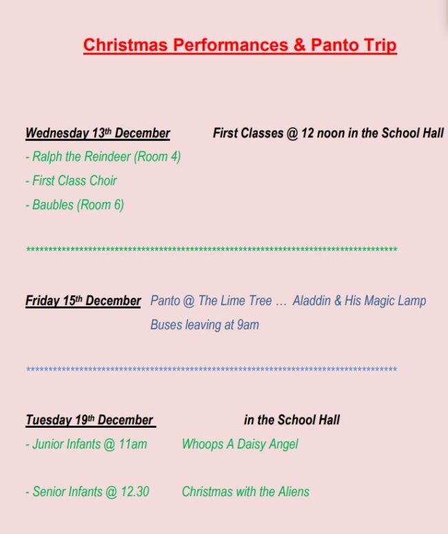 School events 2023 DEC
