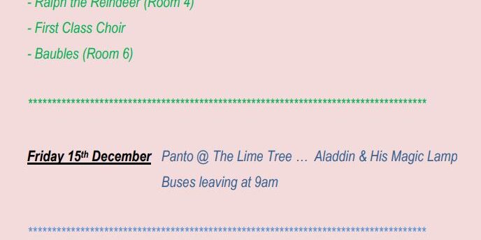 School events 2023 DEC